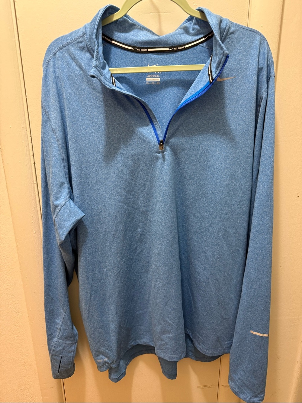 Nike Blue Dri-FIT Pullover with White Logo